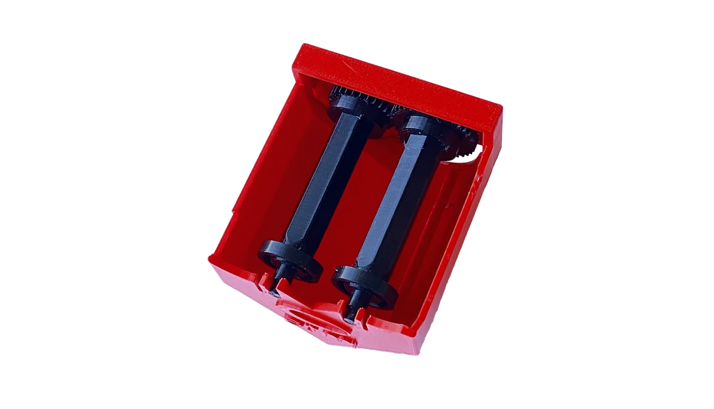 Tin receiver with rollers