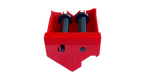 Tin receiver with rollers