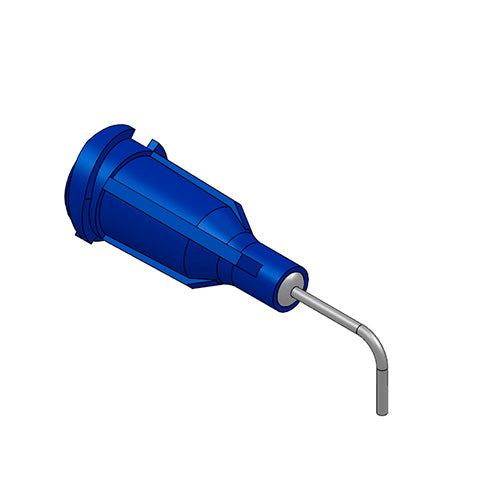 NEEDLE 0.406 MM X 1/2" BENT 90 DEG BLUE