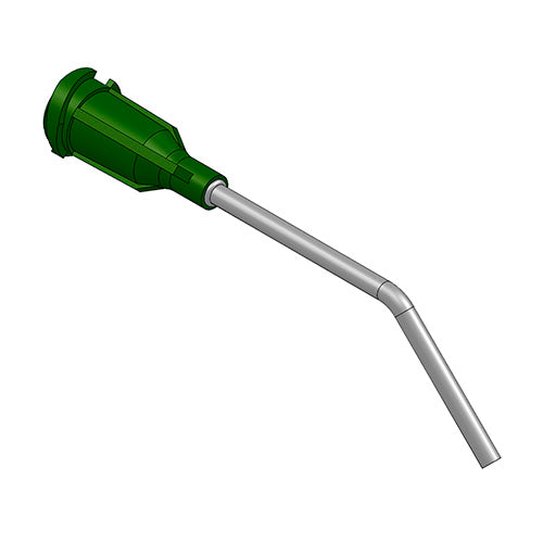 NEEDLE 1.600 MM X 1-1/2" BENT 45 DEG OLIVE
