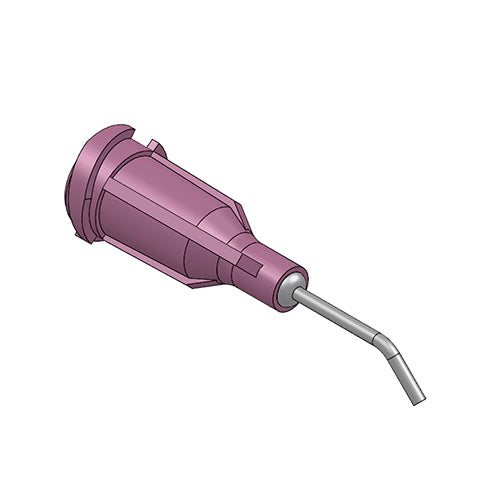 NEEDLE 0.61 MM X 1/2" BENT 45 DEG PINK