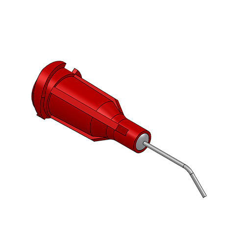 NEEDLE 0.254 MM X 1/2" BENT 45 DEG RED